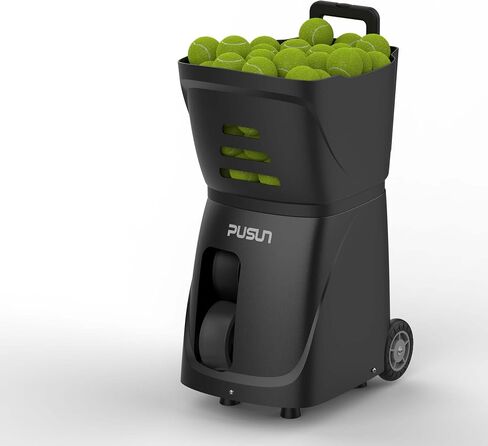 آلة التنس وكرة البادل PT-Smart - يتم التحكم فيها من خلال التطبيق، وسرعة 75 ميلاً في الساعة، ومثاقب مخصصة 28 نقطة، ودوران 6 مستويات، ومعدات تدريب محمولة لجميع مستويات المهارة in Kuwait