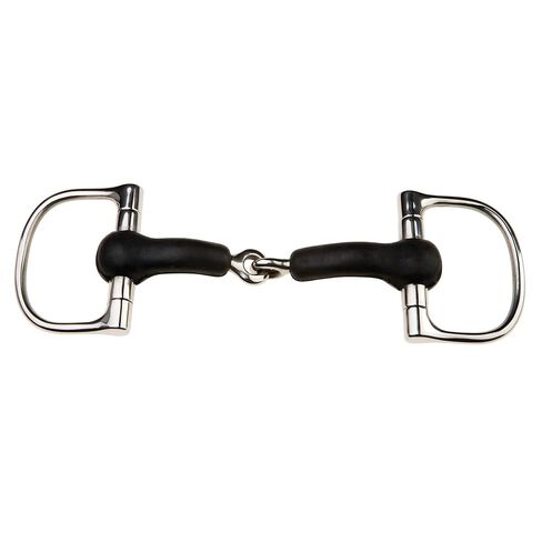 Korsteel JP Rubber Mouth Jointed Dee Ring Snaffle Bit in Kuwait