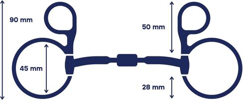 Baucher Capsule Sweet Iron Snaffle Bit in Kuwait