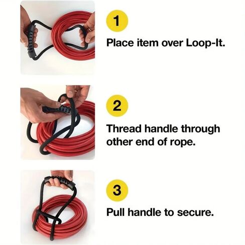 1PC Versatile Storage Strap with Handle- Ideal Organizer for Hoses, Cords-Multipurpose Home, Garage, Boat, RV Accessory in Kuwait