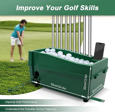 Automatic Tennis Ball Machine, 100-Ball Capacity, Ideal for Beginners, Enthusiasts & Professionals - Perfect Tennis Training Aid & Ball Dispenser in Kuwait