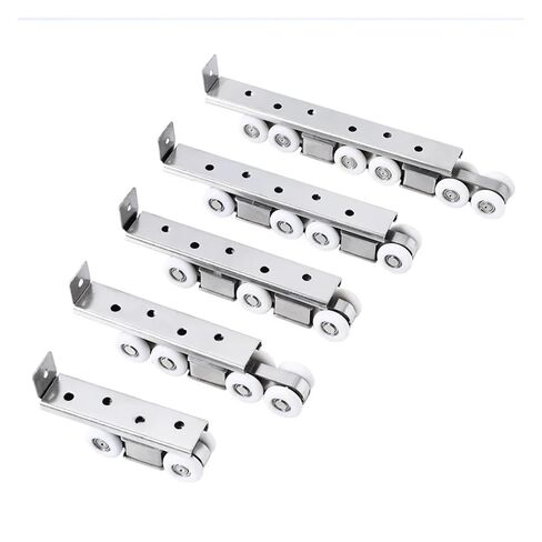 1PCS Stainless Steel Sliding Door Hanging Wheel Indoor Sliding Door Wardrobe Hardware Hanging Wheel Thickened Silent Roller(6-Wheel(Stainles)) in Kuwait