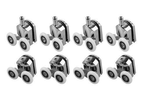 8/16Pcs Shower Door Wheels Sliding Glass Door Pulleys Bearing Rollers Runner Shower Room Cabins Swinging Pulley Sliding Door(16pcs) in Kuwait