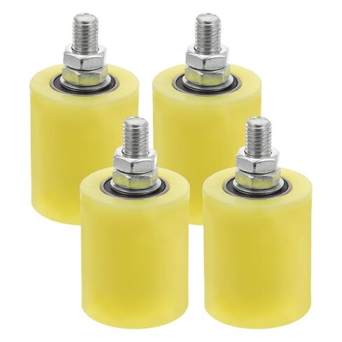 4Pcs Sliding Gate Roller Pulley Block Smooth Low Noise Hanging Wheel for Electric Gate Sliding Door Support(7.5X3X3CM) in Kuwait