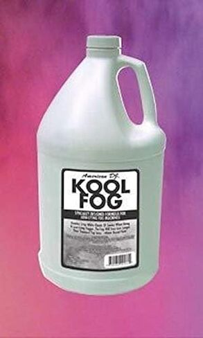 American DJ 2-Pack Kool Fog 1 جالون عصير آلة الضباب المنخفض، تأثيرات سحابة بيضاء هش، طويلة الأمد، استخدام المرحلة المهنية، 2 قطعة in Kuwait