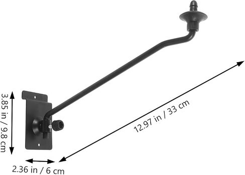 VILLCASE Black Iron Cymbal Wall Hanger Bracket with Space-Saving Design for Drum Cymbal Support and Display, Suitable for Shops and Offices in Kuwait