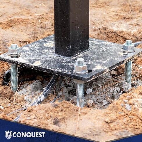 قضيب ملولب من الفولاذ المقاوم للصدأ من نوع Conquest 316 مقاس 1/2 بوصة - 13 × 36 بوصة (8 عبوات) - قضبان خشنة ذات خيوط كاملة للاستخدام البحري والصناعي والخارجي in Kuwait