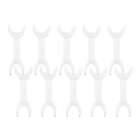 10 Pcs T-Shape Intraoral Cheek Lip Retractor Double Head Autoclavable Dental Mouth Opener Intraoral Opener Teeth Retractors Kit for Teeth Whitening Dental Orthodontic Tool Surgical Retractor, White in Kuwait