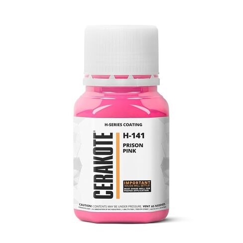CERAKOTE (Oven Cure) H-Series Prison Pink [ 4oz ] H-141T - Our Ceramic Technology Combines Performance with Color on All- Metals, Polymers + More - (Part B) Included in Kuwait