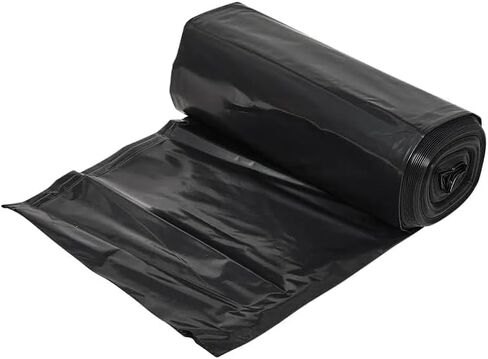 فيكتوريا باي 38 × 58 بوصة 60 جالون من البلاستيك الأسود LLDPE بطانات علب بدون قلب، 2 مل، 100/علبة in Kuwait