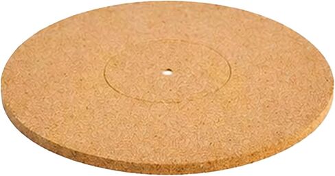 2PCS Groove Type Cork Turntable Mat Recorder Platter with Printable Logo Embedded Turntable Shock Absorbing Pad Noise Reduction Anti Static 12 Inch 3mm in Kuwait