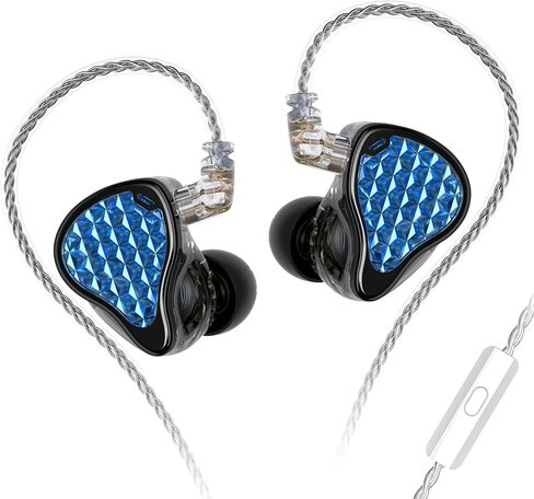 شاشة الأذن KZ ZAS Pro 7BA+1DD، مقبس 3.5 ملم HiFi IEM مع ميكروفون، أسود | سماعة أذن عازلة للضوضاء مع صوت واضح، ملاءمة مريحة وآمنة داخل الأذن، كابل قابل للفصل 8 النواة للموسيقيين عشاق الموسيقى in Kuwait