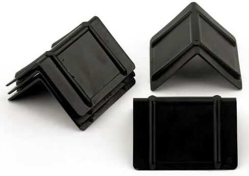 1000 Pack Black Strap Guard Edge Protectors; Heavy Duty Plastic; For Shipping Freight Cargo Boxes Maximum 1-1/4" Strapping in Kuwait