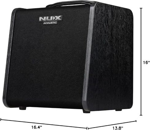 NUX Stageman II AC-60 60W جيتار صوتي ومضخم صوتي، 12 مؤثرًا، حلقة عبارة 60 ثانية، 8 IRs، استجابة النبضات الصوتية، 6 توجيهات كتلة الإشارة، مكبر صوت ممتاز 6.5 بوصة in Kuwait