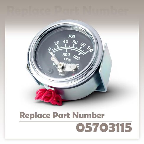 05703115 مقياس ضغط الزيت 100 رطل لكل بوصة مربعة متوافق مع معدات البناء Murphy 20P-100 in Kuwait