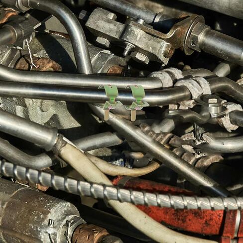 مجموعة مشابك زنبركية للخراطيم الفولاذية المجلفنة 80 قطعة من ULTECHNOVO لخراطيم الزيت والماء، مشابك أنبوبية عملية وسهلة التركيب بأقطار داخلية متعددة 7 مم إلى 17 مم للسيارات in Kuwait