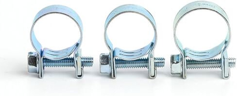 DOITOOL Metal Hose Clamp Assortment Kit Portable and Easy to Maintain with Zinc Plating 135pcs Mini Spring Buckle Clips Water Clamps for Hose and Air in Kuwait