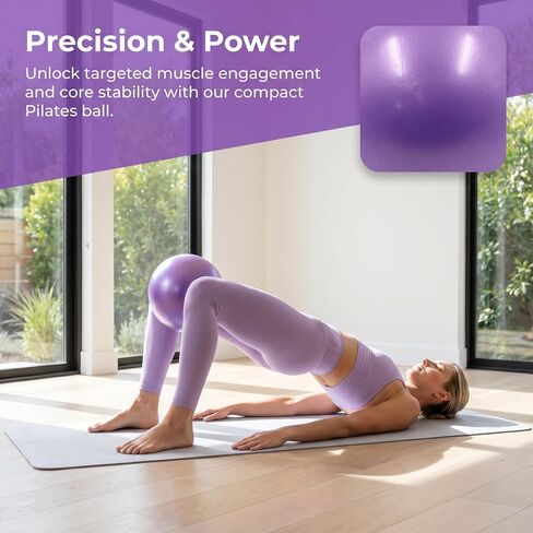 Pilates Small Exercise Ball - 9 Inch Workout Ball for Stability, Barre, Yoga, Core & Physical Therapy in Kuwait