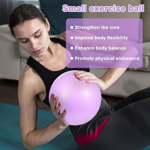 1 PCS Exercise Ball,Small Yoga Ball for Pilates and Mini Workout Ball,for Gym, Home,Studio Fitness Equipment (9 Inch) in Kuwait