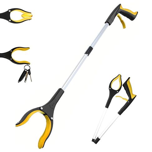 32.6'' Convenient Grabber Reacher Tool with Megnet - Foldable Pickup Tool - Garbage Trash Picker for Litter - 80CM Claw Foldable Extender Gripper Tool - Pick Up Assistive Device for Elderly in Kuwait