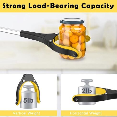 32.6'' Convenient Grabber Reacher Tool with Megnet - Foldable Pickup Tool - Garbage Trash Picker for Litter - 80CM Claw Foldable Extender Gripper Tool - Pick Up Assistive Device for Elderly in Kuwait