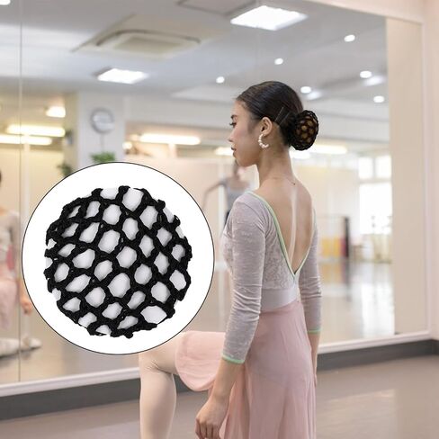 8 Pack Hair Bun Net: Ballet Hair Bun Cover - Elastic Ballet Dance Skating Nets for Women Girls in Kuwait