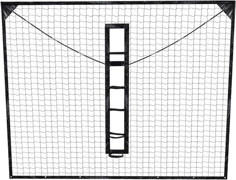 شبكة حاجز التقاط الكرة للأعمدة المربعة 12FT X 10FT ملحقات إرجاع طوق كرة السلة مقاومة للأشعة فوق البنفسجية لملعب الفناء الخلفي الخارجي in Kuwait