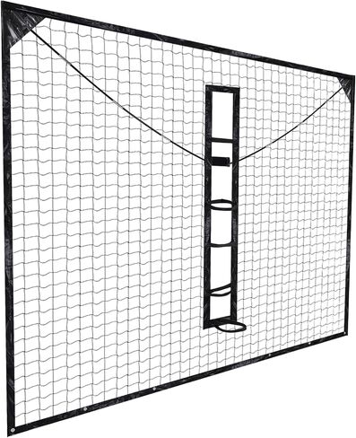 شبكة حاجز التقاط الكرة للأعمدة المربعة 12FT X 10FT ملحقات إرجاع طوق كرة السلة مقاومة للأشعة فوق البنفسجية لملعب الفناء الخلفي الخارجي in Kuwait