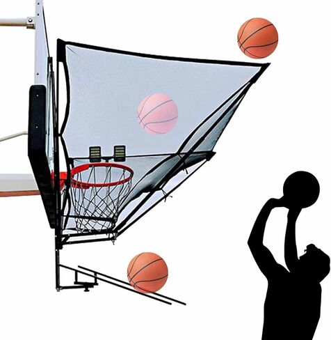 Basketball Shot Rebounder - Adjustable Basketball Shooting Return Net for Hoops, Perfect for Training, Practice, and Skill Development in Kuwait