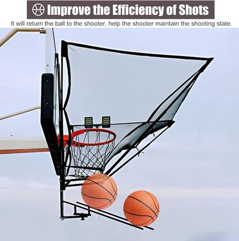 Basketball Shot Rebounder - Adjustable Basketball Shooting Return Net for Hoops, Perfect for Training, Practice, and Skill Development in Kuwait