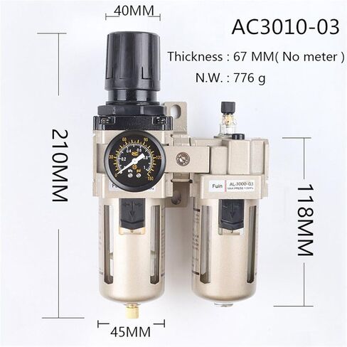 AC3010-03 معالجة الهواء فلتر مضغوط منظم ضغط الداهن in Kuwait