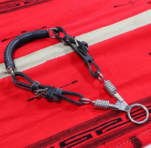 M-Royal Saddles Black Charro Bosal De Tijeras Scissor Leather in Kuwait