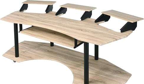 83" Natural Oak Music Recording Studio Desk in Kuwait