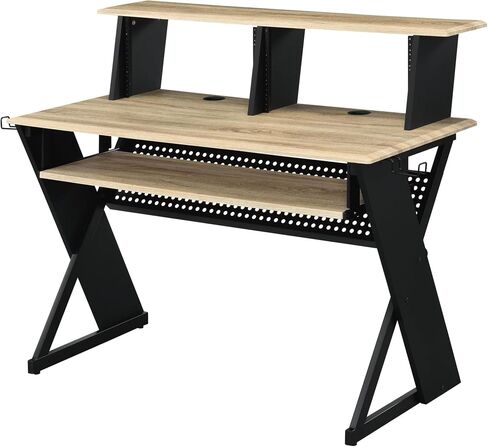 Natural Oak Music Recording Studio Desk in Kuwait