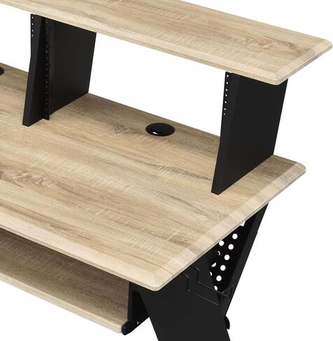 Natural Oak Music Recording Studio Desk in Kuwait