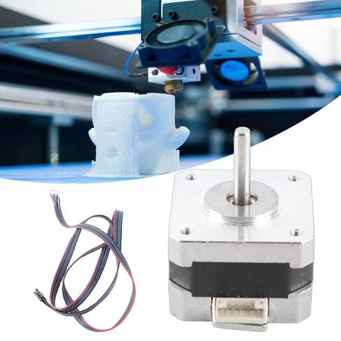 17 Stepper Motor, Mini 17HS2408 Stepper Motor 3D Printer Motors, 4 Wires Cables in Kuwait