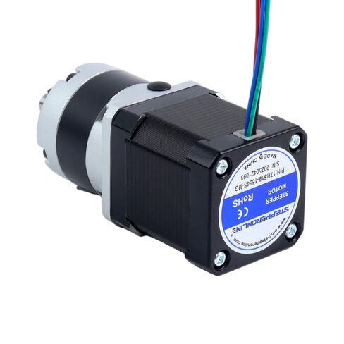 STEPPERONLINE Nema 17 Stepper Motor Bipolar L=48mm w/Gear Ratio 5:1 MG Series Planetary Gearbox in Kuwait