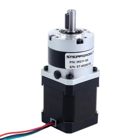 STEPPERONLINE Nema 17 Stepper Motor Bipolar L=48mm w/Gear Ratio 5:1 MG Series Planetary Gearbox in Kuwait
