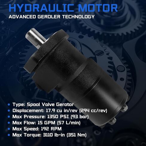 101-1039-009 Hydraulic Motor Replacement for Char-Lynn H Series, 17.9 cu in/rev Displacement 2-Bolt SAE-A Mount, High Torque Low Speed Orbital Motor for Mining Construction Agriculture in Kuwait