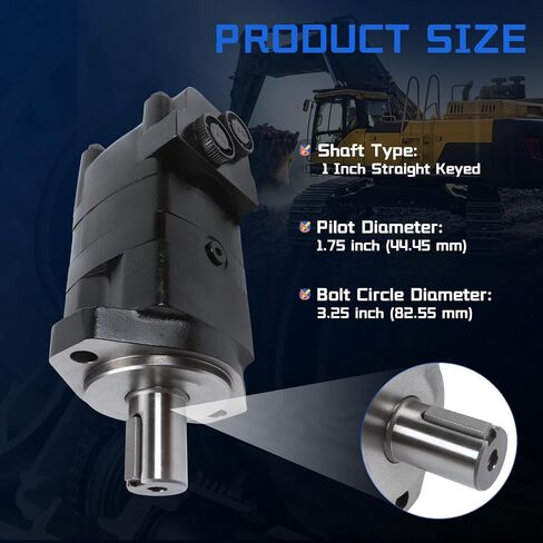 محرك هيدروليكي 104-1789-006 بديل لسلسلة Eaton Char-Lynn 2000، 9.59 متر مكعب في الإزاحة 2-Bolt SAE-A Mount، 470 دورة في الدقيقة 2780 رطل لكل بوصة مربعة محرك هيدروليكي عالي التحمل in Kuwait