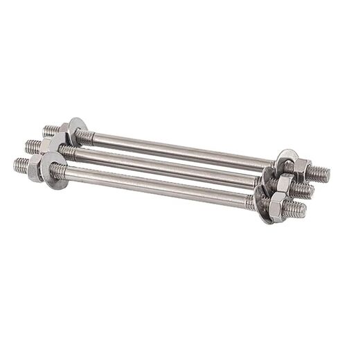 M10 304 Stainless Steel Double Ended Through-Wall Bolts, 14-Size Threaded Rod Kit (40mm-120mm) with Nuts and Washers (M10*45 (2 Sets)) in Kuwait