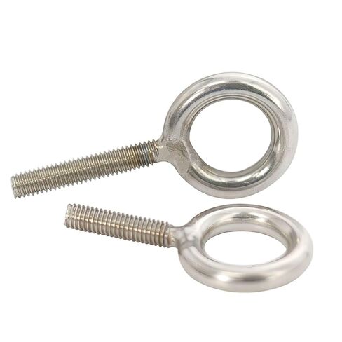 M8 304 Stainless Steel Extended Eye Bolts with 40mm Welded Round Ring, 12-Size Assortment Kit (20mm-90mm) for Rigging, Decorative Use (M8*20 [2 Pieces]) in Kuwait
