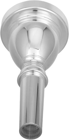 Holibanna Silver Plated Bass Mouthpiece Copper Material for Tuba and Trombone with Strong Compatibility and Ergonomic Design Musical Instrument Accessory for Brass Players in Kuwait