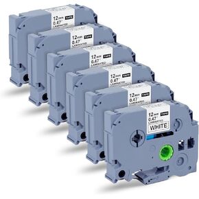شريط صانع الملصقات HP4 - شريط لاصق ذاتي اللصق من الورق الحراري باللون الأسود على الأبيض، 7 × 15 مم، 3 لفات، ملصقات لتنظيم المدرسة والمكتب المنزلي in Kuwait