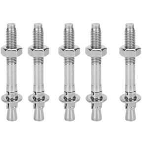 5 Pcs 10mm Wedge Anchors – Heavy Duty 304 Stainless Steel Fasteners Expansion for Concrete & Cement Walls in Kuwait