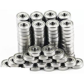 608zz Bearings for Stunt Kick Scooter Inline Roller Skates Skateboard Children Waveboard Bicycle Drift Board 8x22x7mm(100pcs Carbon Steel) in Saudi Arabia