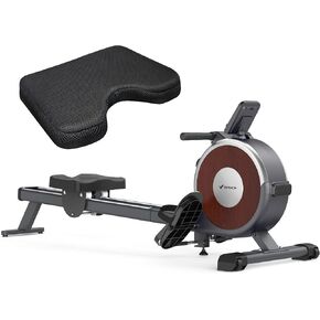 MERACH Rowing Machine & Seat Cushion, Magnetic Rower Machine for Home, 16 Levels of Quiet Resistance, Dual Slide Rail with Max 350lb Weight Capacity in Kuwait
