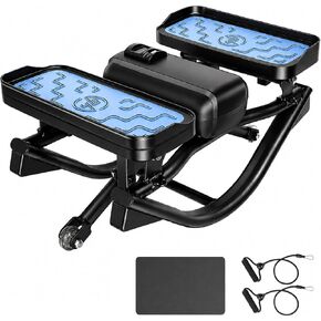 2026 New Rock Stepper Side to Side with Digital Display-Low Impact Rocking Stepper for Core & Glutes, Whisper Quiet for Home & Office Workout, Equipped with Resistance Bands and Floor Mats (330lbs) in Kuwait