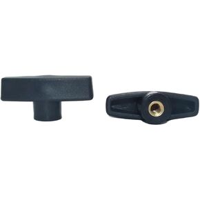 Hand tighten star nut Slotted Hand Nut M6 M8 M10 65# Plum Bakelite Hand Tighten Nuts Plastic T Type Head Hand Adjusting Knob Nut Blind hol(4PCS M10) in Kuwait