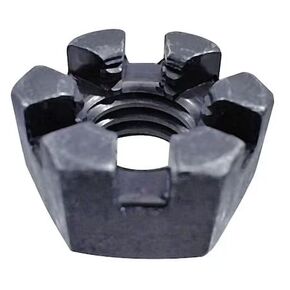 3/4"-16 Grade 5 Steel Slotted Castle Nut Plain Finish Model 351245G | Grade 5 high strength steel offers great tensile strength for heavy-duty machinery assembly 10 Pack in Kuwait